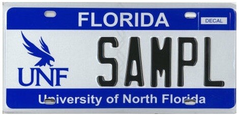 University Of North Florida Specialty License Plate