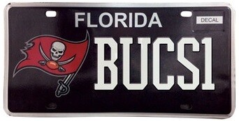 Tampa Bay Buccaneers NFL Florida Specialty License Plate