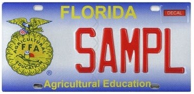 Agricultural Education Florida Specialty License Plate