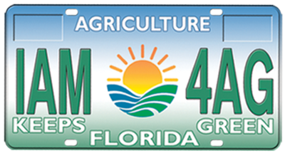 Agriculture Florida Specialty License Plate