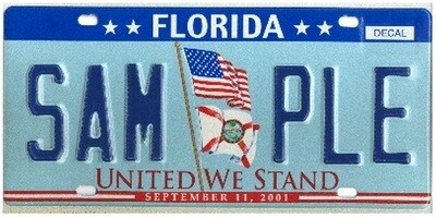 United We Stand Florida Specialty License Plate