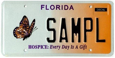 Hospice Florida Specialty License Plate