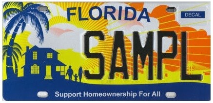 Support Home Ownership Florida Specialty License Plate