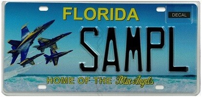Blue Angels Florida Specialty License Plate