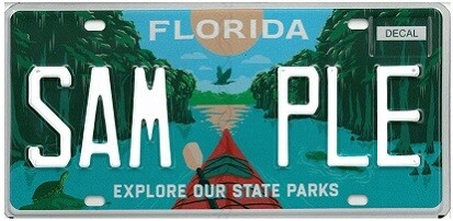 Florida State Parks Specialty License Plate