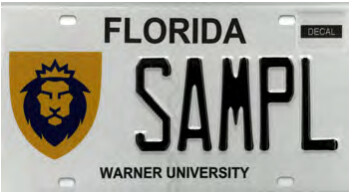 Warner University Florida Specialty License Plate