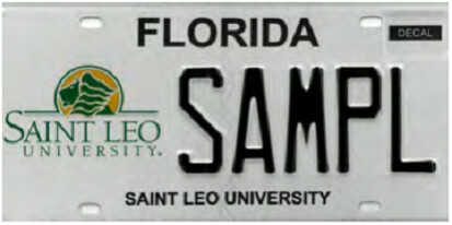 Saint Leo University Florida Specialty License Plate