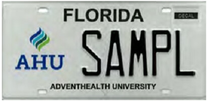 Adventist University Florida Specialty License Plate