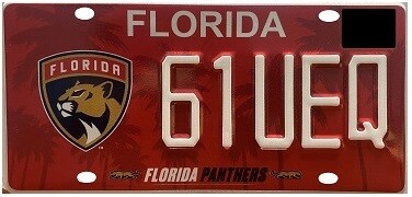 Florida Panthers Specialty License Plate