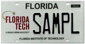 Florida Institute of Technology Florida Specialty License Plate
