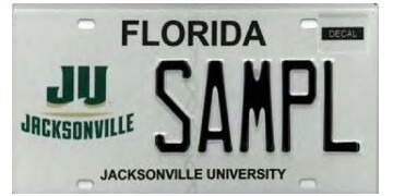 Jacksonville University Florida Specialty License Plate