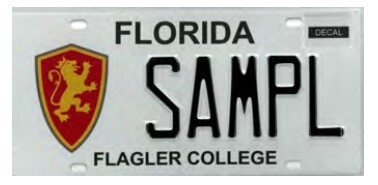 Flagler College Florida Specialty License Plate