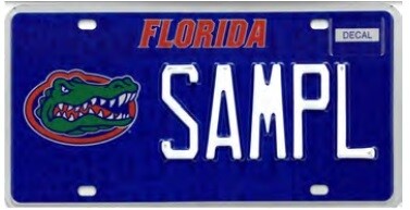 University of Florida UF Florida Specialty License Plate