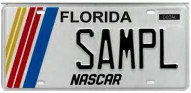 Nascar Florida Specialty License Plate