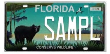 Conserve Wildlife Florida Specialty License Plate
