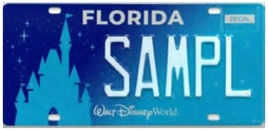 Walt Disney World Florida Specialty License Plate
