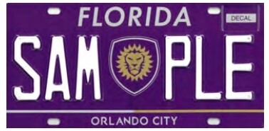 Orlando City Soccer Florida Specialty License Plate
