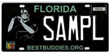 Best Buddies Tom Brady Florida Specialty License Plate