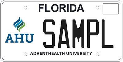 Adventist University Florida Specialty License Plate