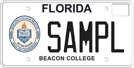 Beacon College Florida Specialty License Plate
