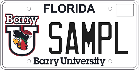 Barry University Florida Specialty License Plate