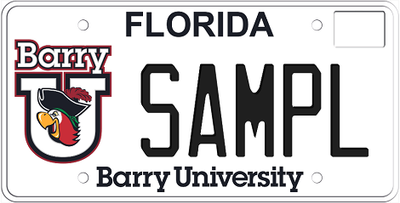 Barry University Florida Specialty License Plate