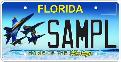 Blue Angels Florida Specialty License Plate