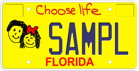 Choose Life Florida Specialty License Plate
