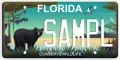 Conserve Wildlife Florida Specialty License Plate