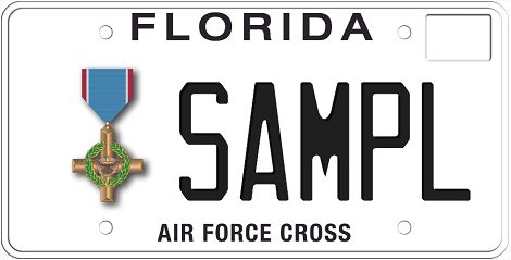 Air Force Cross Florida Specialty License Plate
