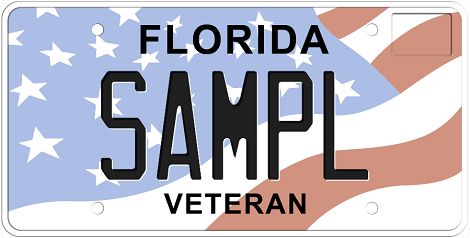 Veteran of U.S. Armed Forces Florida Specialty License Plate