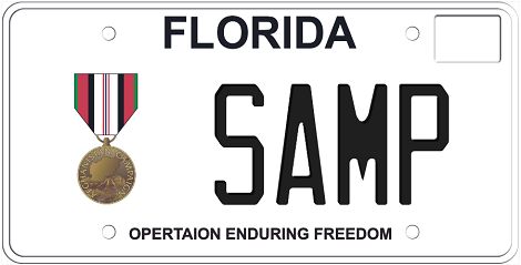 Operation Enduring Freedom Florida Specialty License Plate