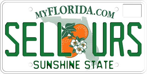 Sell My Personalized Florida License Plate
