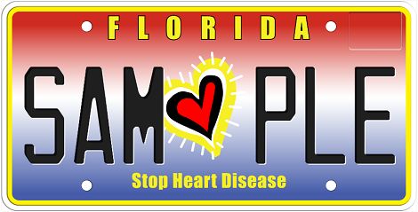 Stop Heart Disease Specialty License Plate