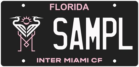 Inter Miami CF Florida Specialty License Plate