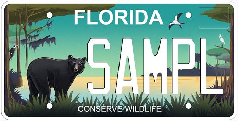 Conserve Wildlife Florida Specialty License Plate Conserve Wildlife Florida Specialty License Plate