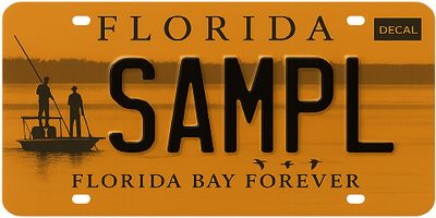 Florida Bay Forever Specialty License Plate