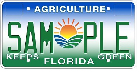 Agriculture Florida Specialty License Plate Agriculture Florida Specialty License Plate