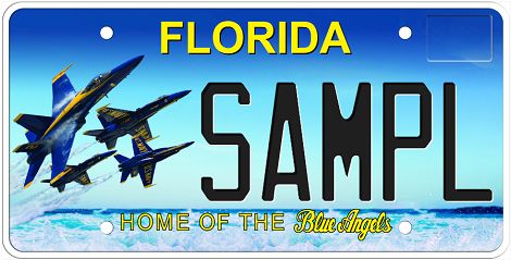Blue Angels Florida Specialty License Plate