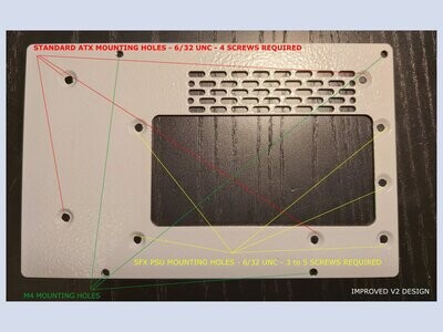 Amiga 2000 ATX / SFX Power Supply Adaptor Plate Only