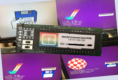 RetroEZ Amiga 600 Quad Manual Kickstart Rom Switcher (1.3 / 3.1 / 3.X / 3.2)