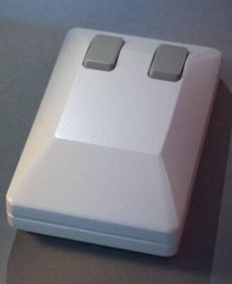 Pre-Paid Backorder - Amiga-inspired optical 'Tank' mouse - RF & Bluetooth - WHITE MODEL