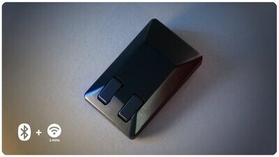 Pre-Paid Backorder - Amiga-inspired optical 'Tank' mouse - RF & Bluetooth - BLACK MODEL