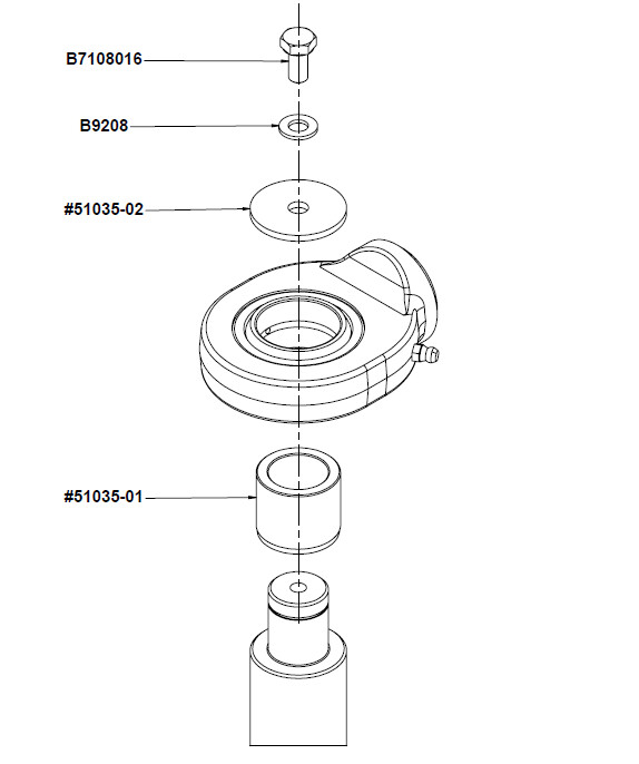 Shim for  cilinder c1704580