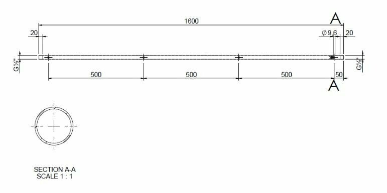 50 Cm 4 holes