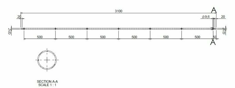 50 Cm 7 holes