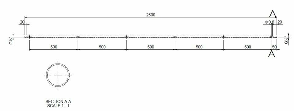 50 Cm 6 holes