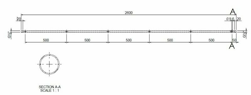 50 Cm 6 holes