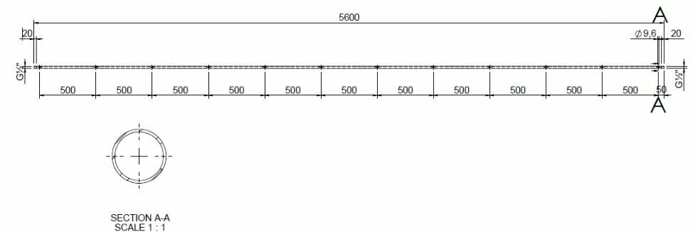 50 Cm 12 holes