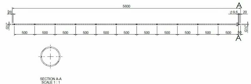 50 Cm 12 holes